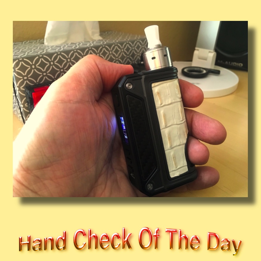 Psyclone Citadel RDA atop the LostVape Therion BF 75C